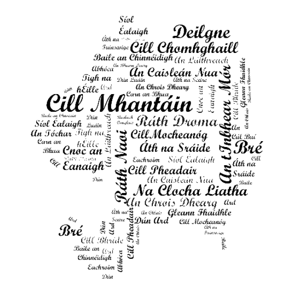 Map of Wicklow county